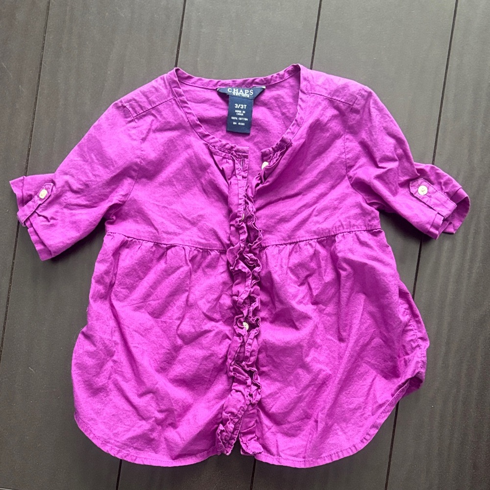 Chaps Kids Pink Blouse